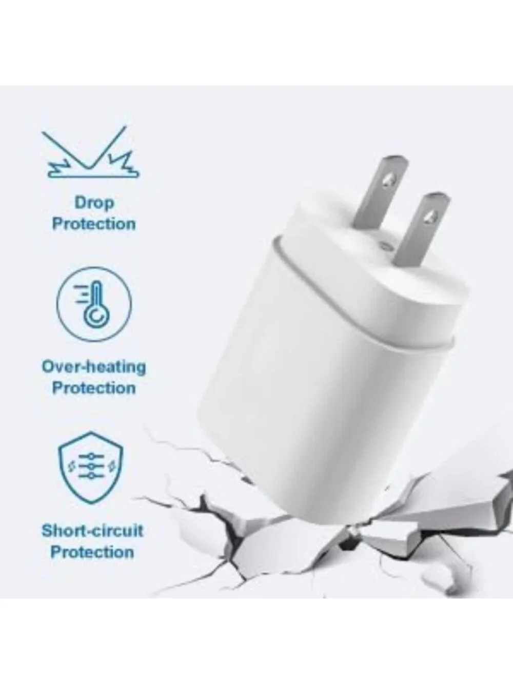 2-Pack 25W USB-C Fast Charging Blocks & 10ft Cables for Galaxy & More